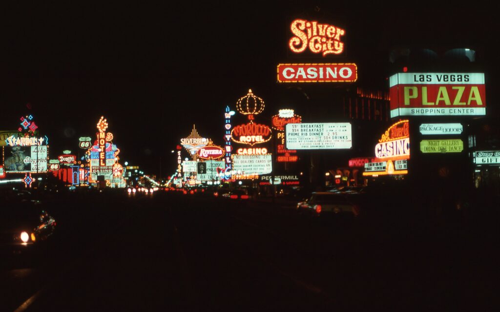 night view at las vegas- best hotels in las vegas for 18+ check in