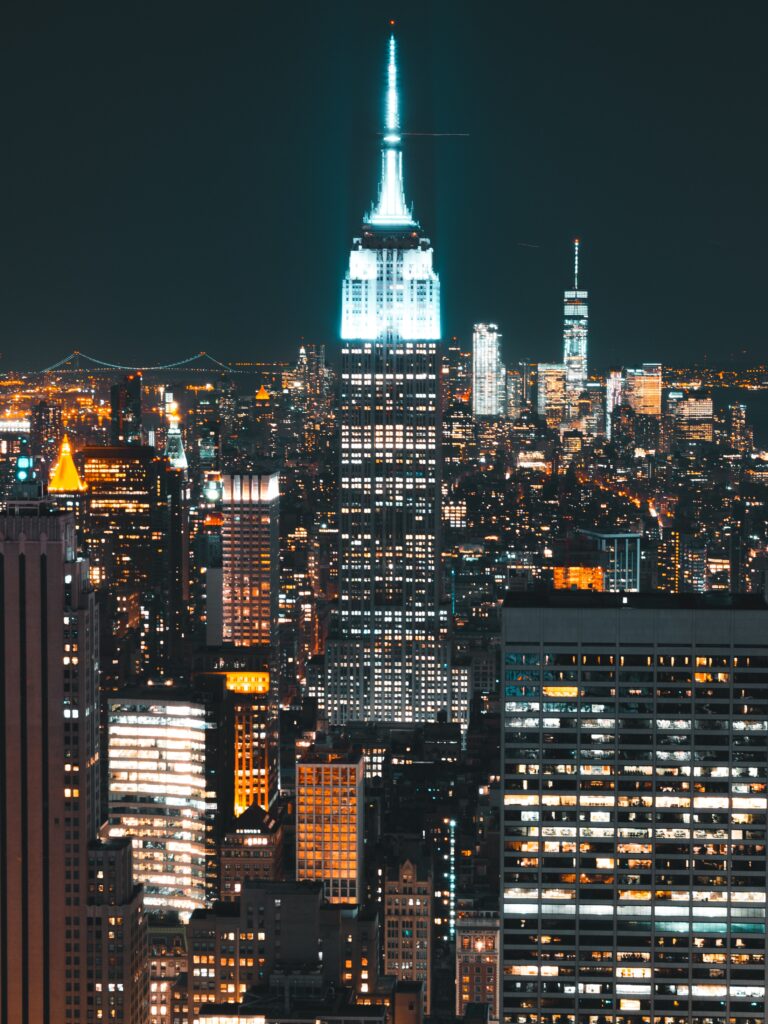 New York Empire State Building Night View